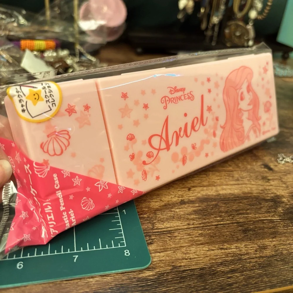💍 2 for 12 💍 NEW Disney Pink Ariel Pencil Case